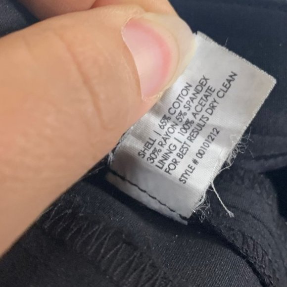 Club Monaco Black Career Dress Straight Leg Pants Size 00 - Picture 4 of 9